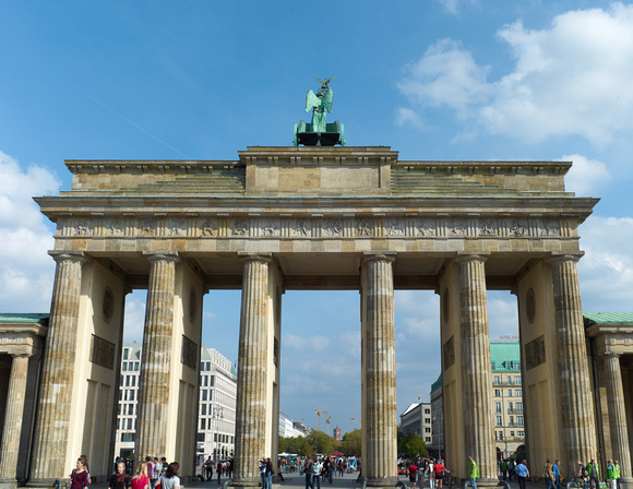 the Brandenburg Gate