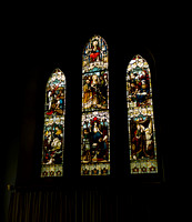 and has several beautiful stained glass windows